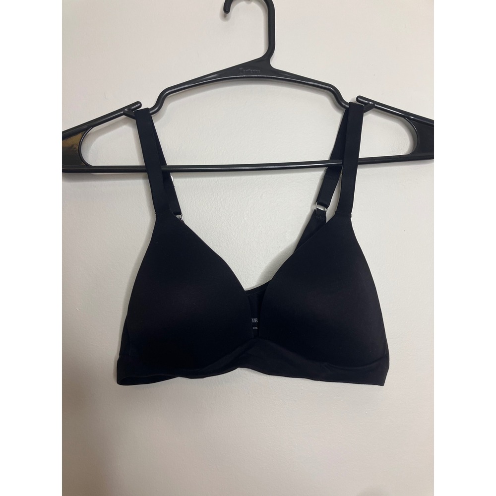 Aerie Sunnie Wireless Bra Womens 32C Black Excellent Real Good Lightly Lined